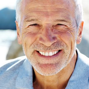 Older man smiling